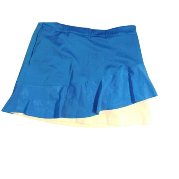 Lady Hagen Size 10 Blue White Ruffle Trim Golf Skort NWT - Picture 2 of 3